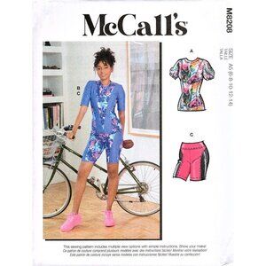 McCall's M8208 Misses 6 to 14 Cycling Shorts and Top Uncut Sewing Pattern New